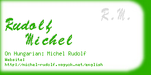 rudolf michel business card